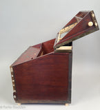 Magnificent Antique Scrimshaw Sewing Chest