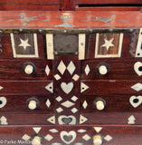 Magnificent Antique Scrimshaw Sewing Chest