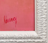 Zinnias Painting by Andrew Shunney