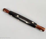 Antique Scrimshaw Inlaid Rolling Pin