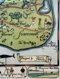 Antique 1926 Map of Nantucket by Tony Sarg