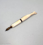 Rare American Scrimshaw Lady's Leg Ink Pen