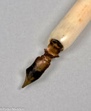 Rare American Scrimshaw Lady's Leg Ink Pen