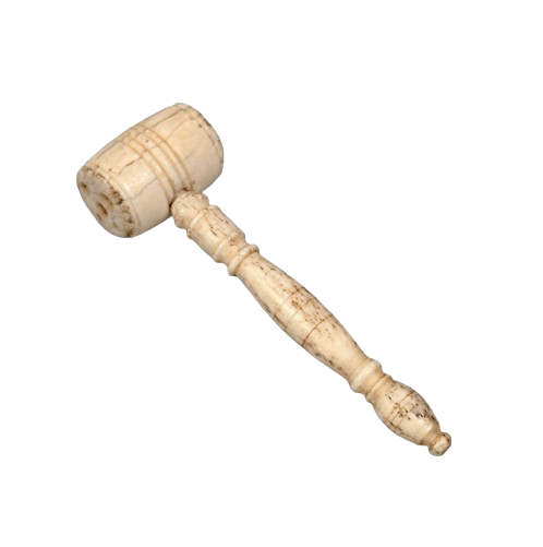 Antique Scrimshaw Miniature Gavel