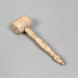 Antique Scrimshaw Miniature Gavel