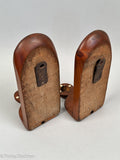 Pair of Antique Scrimshaw Inlaid Mirrored Sconces