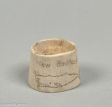 Unusual Antique Scrimshaw Sperm Whale Ivory Cup