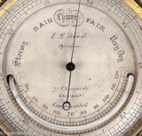 Antique English Pocket Barometer / Altimeter /  Thermometer by E.G. Wood