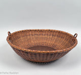 Antique Nantucket Lightship Basket with Wide Rim