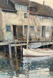 "Killens Wharf" Watercolor by Tony Sarg