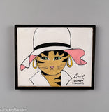 Maggie Meredith "Love" Chic Cat Portrait