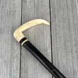 Antique Scrimshaw Cane from Martha's Vineyard