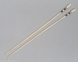 Pair of Antique Scrimshaw Knitting Needles