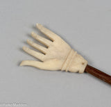 Antique Scrimshaw Hand Backscratcher