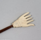 Antique Scrimshaw Hand Backscratcher