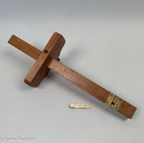 Antique Wooden Beading Tool with Whalebone Wedge