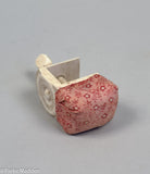 Antique Scrimshaw Whalebone Pincushion Clamp