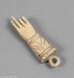 Antique Scrimshaw Hand Charm