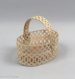 Antique Scrimshaw Panbone Basket
