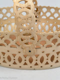 Antique Scrimshaw Panbone Basket