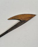 Antique James Durfee Single Flue Harpoon from Ship Hero of Nantucket