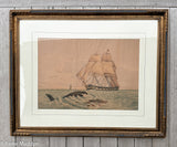 Whaleship Pocahontas Watercolor by Lucious A. Briggs