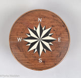 Large Pantry Box with Compass Rose Inlay