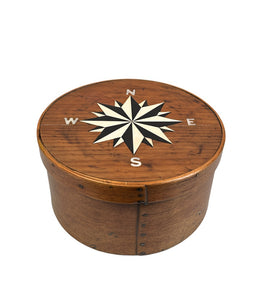 Large Pantry Box with Compass Rose Inlay