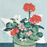 Vintage Geraniums Print by Andrew Shunney
