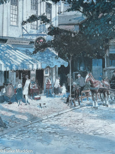 Vintage Petticoat Row Nantucket Print by Tony Sarg