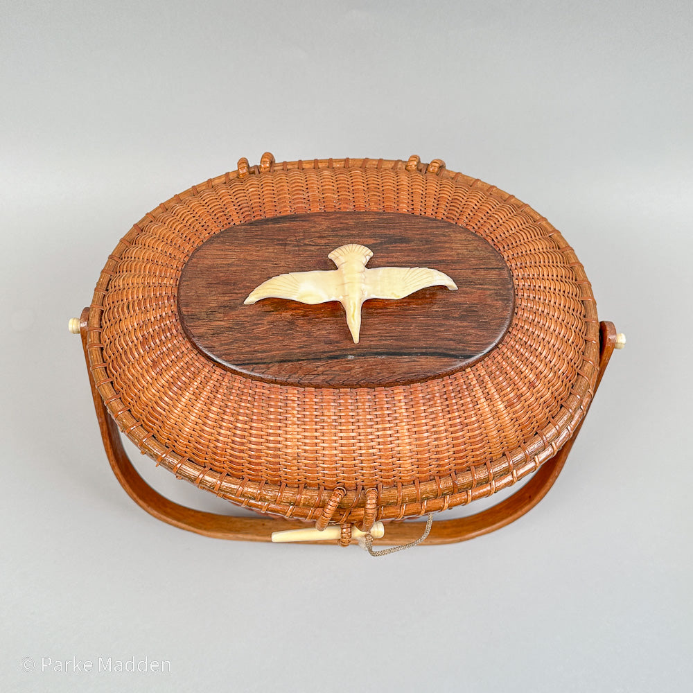 ナンタケットバスケット　Vintage Nantucket Basket leather lid でより使いやすく | handvaerker ~365 days of