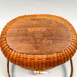 Vintage Nantucket Basket Purse by Stanley Roop 1964