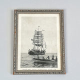 Antique Photograph of Whaling Bark Canton