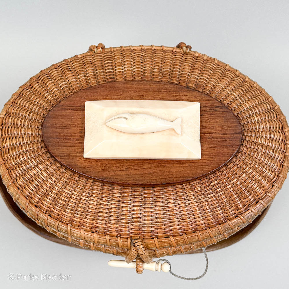 Vintage nantucket basket ナンタケットバスケット　USA Vintage Nantucket Basket Purse by Leichter – Paul Madden Antiques