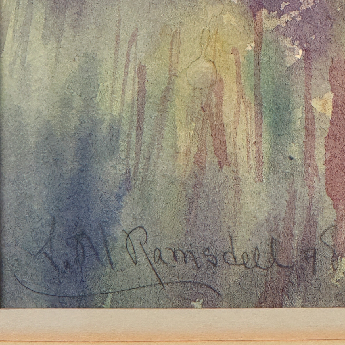 Antique Landscape Watercolor by Anne Ramsdell 1898 – Paul Madden Antiques