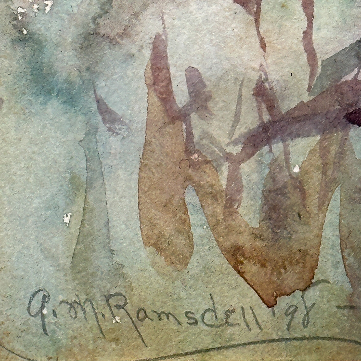 Antique Watercolor Painting by Anne Ramsdell 1898 – Paul Madden Antiques