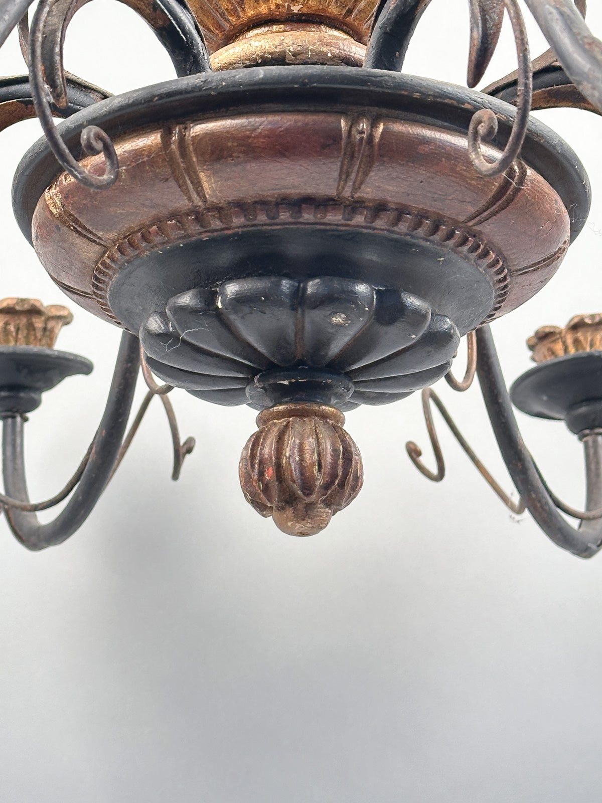 Vintage Carved Wooden Pineapple Chandelier – Paul Madden Antiques, image size:1200x1600