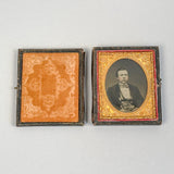 Antique Ambrotype Nantucket Whaling Captain Joseph Mitchell