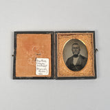 Antique Tin Type of Nantucket Whaling Captain Henry Coleman