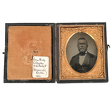 Antique Tin Type of Nantucket Whaling Captain Henry Coleman