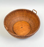 Antique Nantucket Basket with Heart Handles