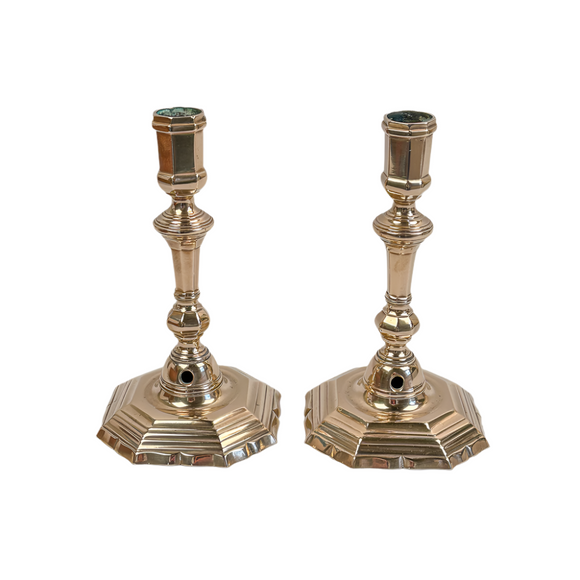 Pair Antique 18th C. French Candlesticks