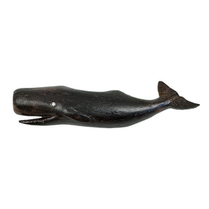 Nantucket Basket Ornament - Ebony Sperm Whale