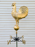 Vintage Gilded Rooster Weathervane