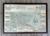 Nantucket Sunrise Birdseye View Map by Bryan & Royster