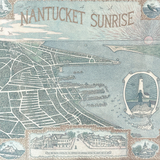Nantucket Sunrise Birdseye View Map by Bryan & Royster