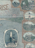 Nantucket Sunrise Birdseye View Map by Bryan & Royster