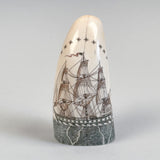 Vintage Scrimshaw Tooth by Robert Spring