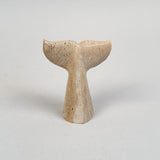 Vintage Whalebone Scrimshaw Whale Fluke