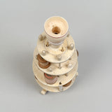Rare Antique American Scrimshaw Sewing Caddy